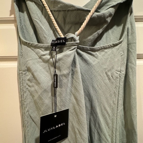 Jade. Green. JLUXLABEL Dress. Rope Detail. Adjustable Length. - Picture 8 of 8